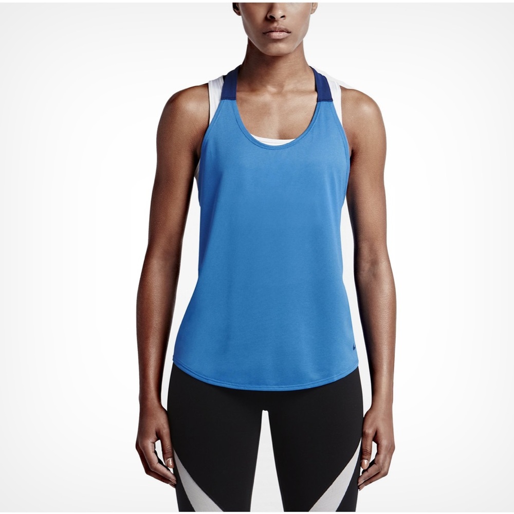 Blue Nike Razorback elastika tank top
